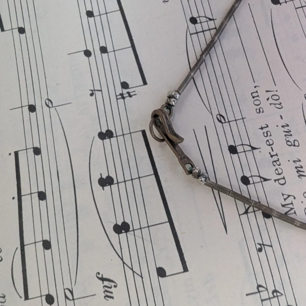 Elegant Blue and Silver Necklace - Picture 6 of 12